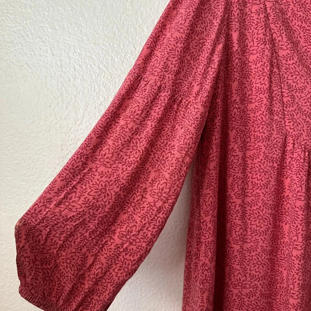 GAP Floral 3/4Th Sleeves Medium Mini Dress